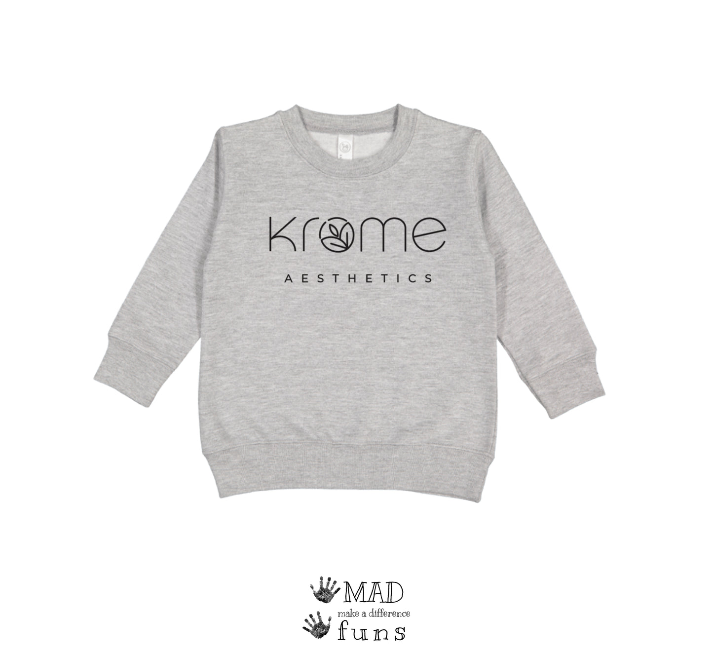 Krome Aesthetics Toddler Crewneck Sweatshirt