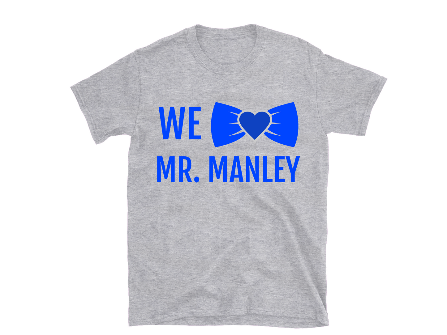 We Heart Mr. Manley Bow Tie T-Shirt | FFE Findlay First Edition Show Choir Support TShirt | Adult, Toddler Shirt, Baby Onesie