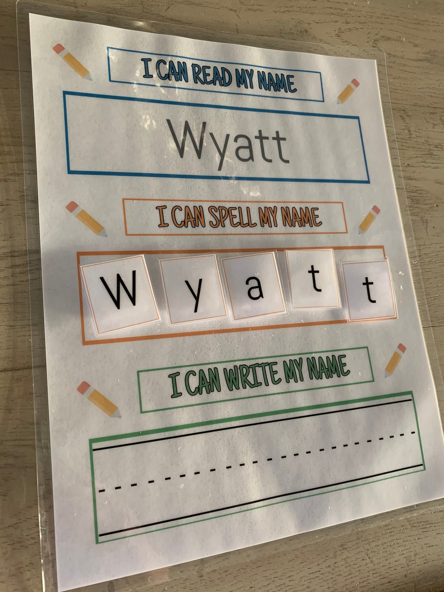 Learn to Read, Spell and Write Name Printable Activity, PERSONALIZED and INSTANT DOWNLOAD for preschool, kindergarten, homeschool!