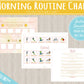 Morning Routine Chart for Toddlers | Toddler Matching Activity| INSTANT PRINTABLE DOWNLOAD| Kids Routine Printable | Daily Schedule Activity