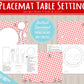 Multicolor Placemat Table Setting Matching Activity | INSTANT DOWNLOAD | Toddler Place Setting Practice | Montessori-Inspired Homeschool