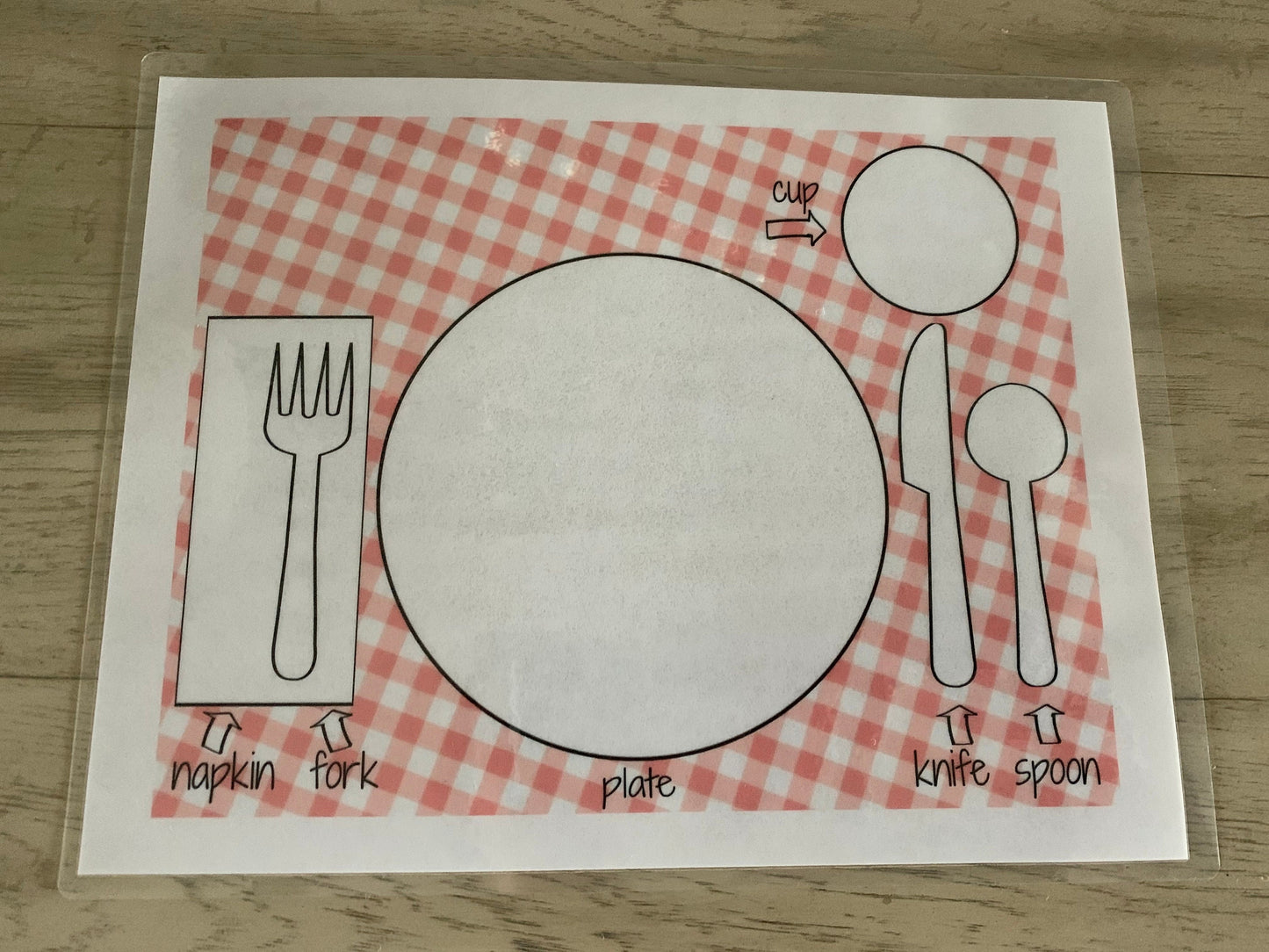 Placemat Table Setting Matching Activity |INSTANT PRINTABLE DOWNLOAD| Toddler Place Setting Practice| Montessori-Inspired Homeschool