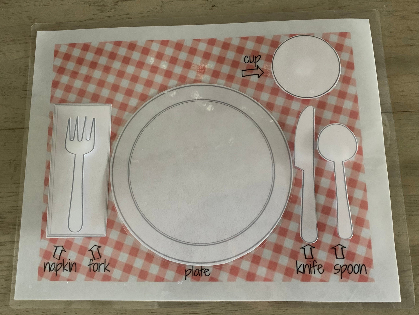 Multicolor Placemat Table Setting Matching Activity | INSTANT DOWNLOAD | Toddler Place Setting Practice | Montessori-Inspired Homeschool