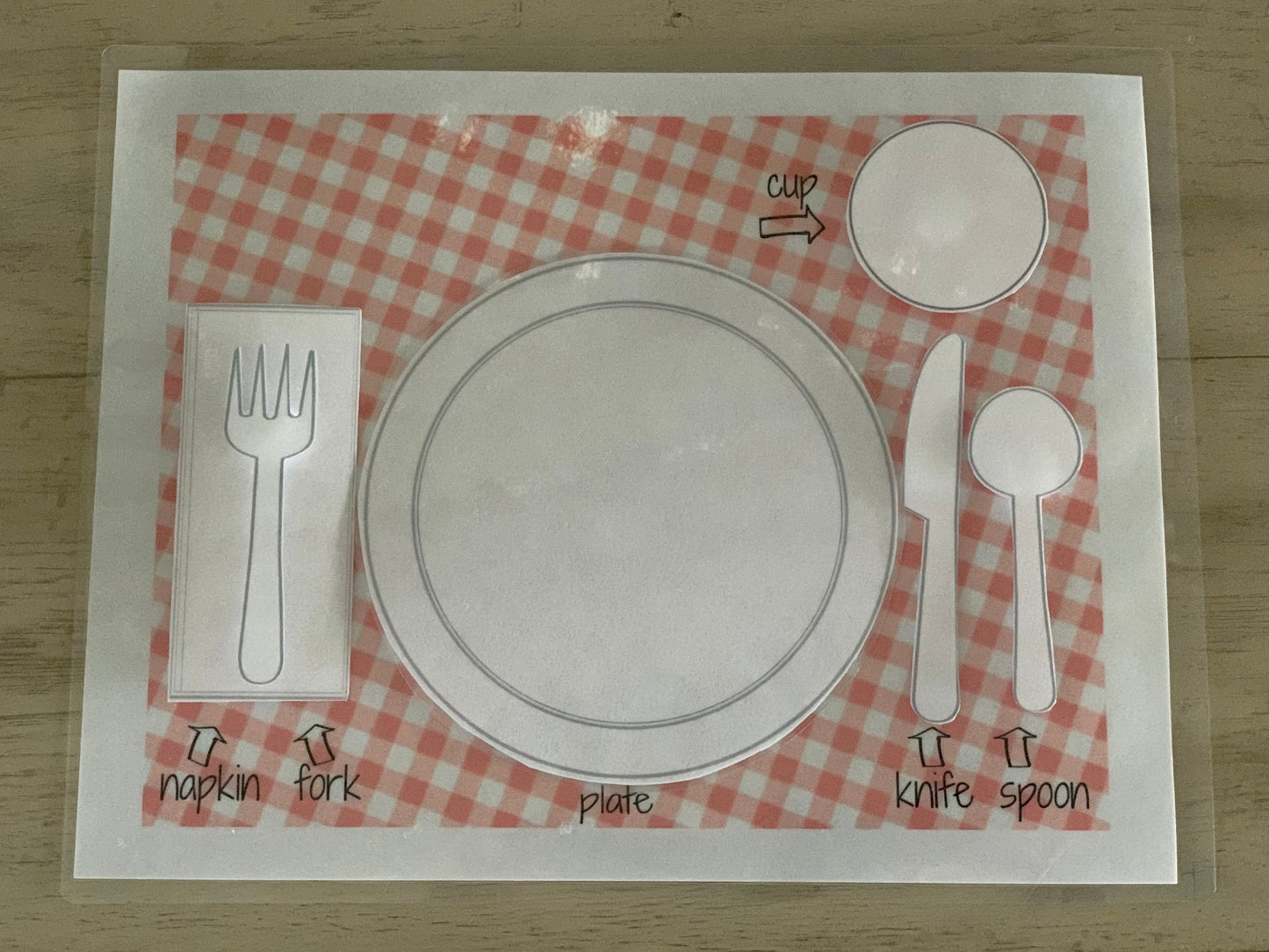 Placemat Table Setting Matching Activity |INSTANT PRINTABLE DOWNLOAD| Toddler Place Setting Practice| Montessori-Inspired Homeschool