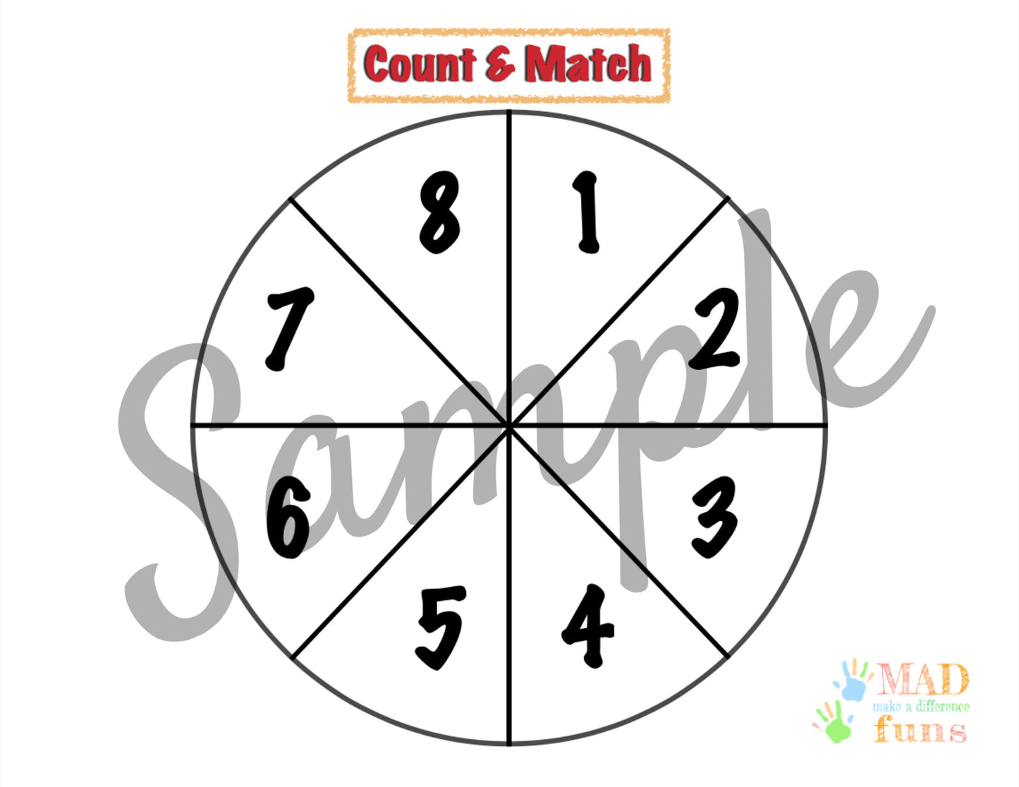 Pizza Count and Match Activity | Printable | INSTANT DOWNLOAD | Preschool | Kindergarten | Homeschool | Learning | Pizza Math