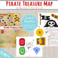 Pirate Treasure Map Activity |INSTANT PRINTABLE DOWNLOAD| Scavenger Hunt Game|Pirate Party Clues|Preschool Kindergarten Toddler Activities