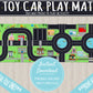 Hot Wheels Toy Car Play Mat | Toy Car Track | INSTANT PRINTABLE DOWNLOAD | Hotwheels MatchBox Car Race Track Travel | Community Town Game