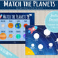 Planets Activity For Toddler | INSTANT PRINTABLE DOWNLOAD | Planet Matching Game | Learn Solar System | Busy Binder Activities | Montessori