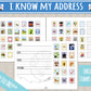 I Know My Address Printable Activity | Post Office Play Busy Binder Practice Worksheet | INSTANT DOWNLOAD | Toddler Preschool Kindergarten