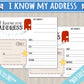 I Know My Address Printable Activity | Post Office Play Busy Binder Practice Worksheet | INSTANT DOWNLOAD | Toddler Preschool Kindergarten