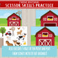 Farm Animal Scissor Skills Printable Activity | Busy Binder Worksheet | INSTANT DOWNLOAD | Toddler Preschool Kindergarten | Cutting Practice