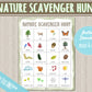Nature Scavenger Hunt Activity|INSTANT PRINTABLE DOWNLOAD| Treasure Hunt Game| Outdoor I Spy Worksheet| Preschool Kindergarten Toddler