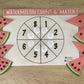 Watermelon Count and Match Activity |Printable INSTANT DOWNLOAD| Preschool Kindergarten Homeschool| Watermelon Pizza Math| Matching Toddler
