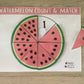 Watermelon Count and Match Activity |Printable INSTANT DOWNLOAD| Preschool Kindergarten Homeschool| Watermelon Pizza Math| Matching Toddler