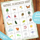 Nature Scavenger Hunt Activity|INSTANT PRINTABLE DOWNLOAD| Treasure Hunt Game| Outdoor I Spy Worksheet| Preschool Kindergarten Toddler
