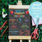 First Day of School Sign | About Me Chalkboard Style Print|PERSONALIZED INSTANT DOWNLOAD| preschool kindergarten grade sign