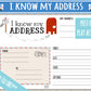 I Know My Address Printable Activity | Post Office Play Busy Binder Practice Worksheet | INSTANT DOWNLOAD | Toddler Preschool Kindergarten