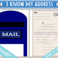 I Know My Address Printable Activity | Post Office Play Busy Binder Practice Worksheet | INSTANT DOWNLOAD | Toddler Preschool Kindergarten