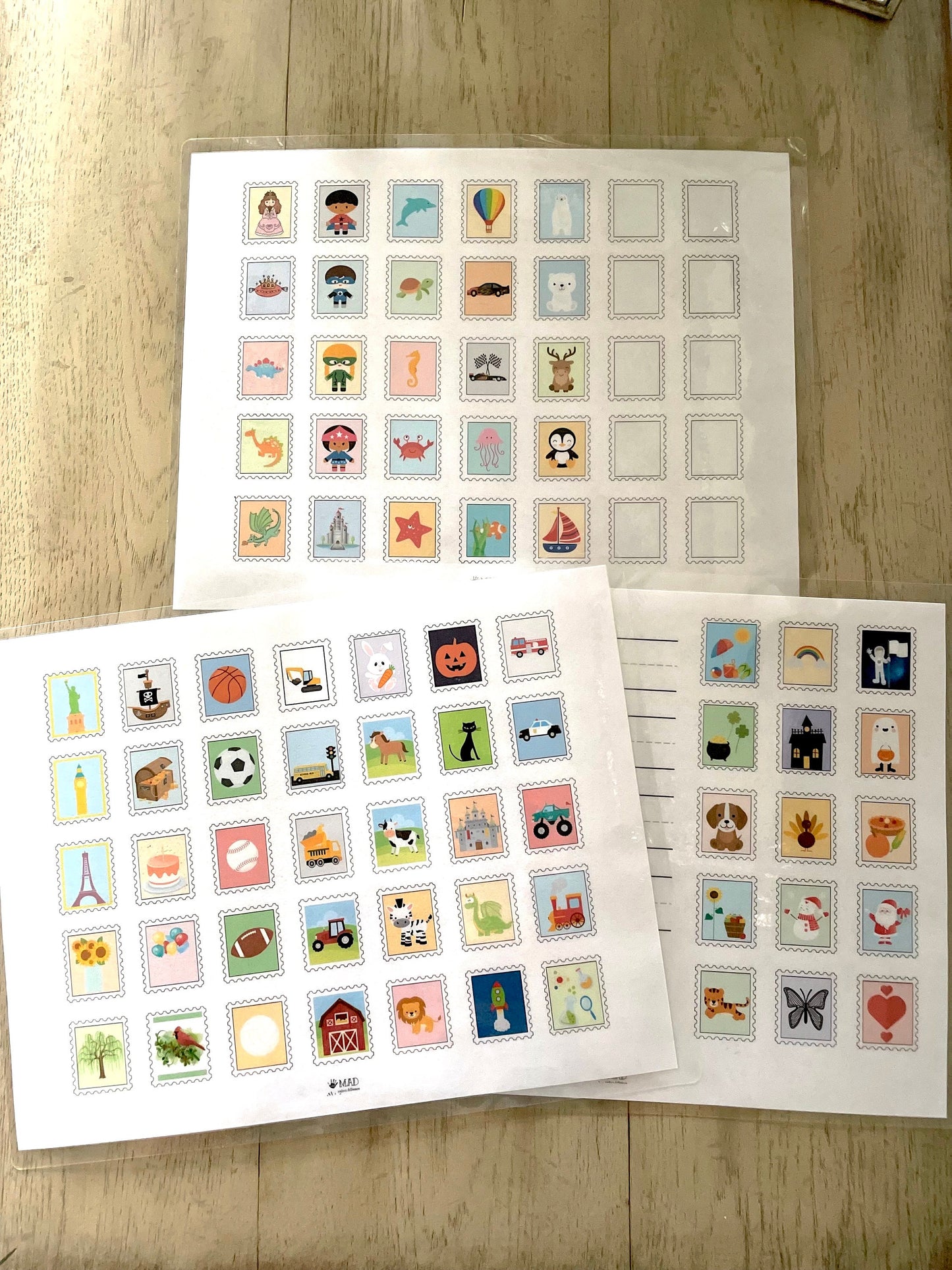 Play Stamp Set Printable Activity| Post Office Pretend Play| INSTANT DOWNLOAD| Toddler Preschool Kindergarten| Toy Stamps Collection