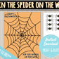 Pin the Spider on the Web Game |INSTANT PRINTABLE DOWNLOAD| Halloween Spiderweb Fun Activity |Preschool Kindergarten Toddler Activities