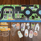 Halloween Town Toy Car Play Mat | INSTANT PRINTABLE DOWNLOAD | Kids Road Map | Hot Wheels MatchBox Car Race Track | Character Game Activity