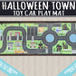 Halloween Town Toy Car Play Mat | INSTANT PRINTABLE DOWNLOAD | Kids Road Map | Hot Wheels MatchBox Car Race Track | Character Game Activity