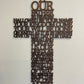 The Lord's Prayer Hanging Wooden Cross | Religious Spiritual Wall Art Gift | Wood Laser Cut Cross | Our Father Wording