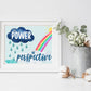 Power of Perspective Print | Digital Download| Motivational Quote Decor| Printable Wall Art| Positive Bedroom Nursery |Inspirational Rainbow