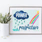 Power of Perspective Print | Digital Download| Motivational Quote Decor| Printable Wall Art| Positive Bedroom Nursery |Inspirational Rainbow