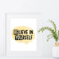 BElieve in YOUrself Print YELLOW accent| Digital Download| Motivational Quote Decor| Printable Wall Art| BE YOU Nursery Decor |Inspirational