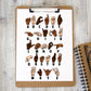 American Sign Language Poster | ASL Alphabet | Instant DIGITAL DOWNLOAD Printable Wall Art |Neutral Classroom Decor| abc Print | Homeschool