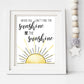 When You Can't Find the Sunshine Be the Sunshine Print | Digital Download| Motivational Quote Decor | Printable Wall Art | Sun Nursery Decor