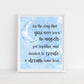 On the Day You Were Born Print | Digital Download| Baby Room Quote| Printable Wall Art | Moon Dream Come True Boy Girl Nursery Decor | 8x10