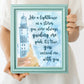 You Carried Me With You Print | Lighthouse in a Storm| Digital Download | Onward Quote Decor| Printable Wall Art |Lighthouse Nursery Decor