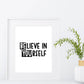 BElieve in YOUrself Print | Digital Download | Motivational Quote Decor | Printable Wall Art | BE YOU Nursery Decor | Inspirational Art