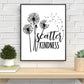 Scatter Kindness Print 8x10 | Dandelion Wish | Digital Download | Inspirational Decor | Printable Nursery Wall Art | Graduation Gift