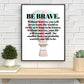 Be Brave Quote Print | BIG MAGIC | Creativity Printable Wall Art | Digital Download | Elizabeth Gilbert | Hot Air Balloon