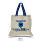 Law Enforcement Thank You Gift Tote Bag | Police Appreciation Bag | Bookbag School Canvas Bag| You Make A Difference