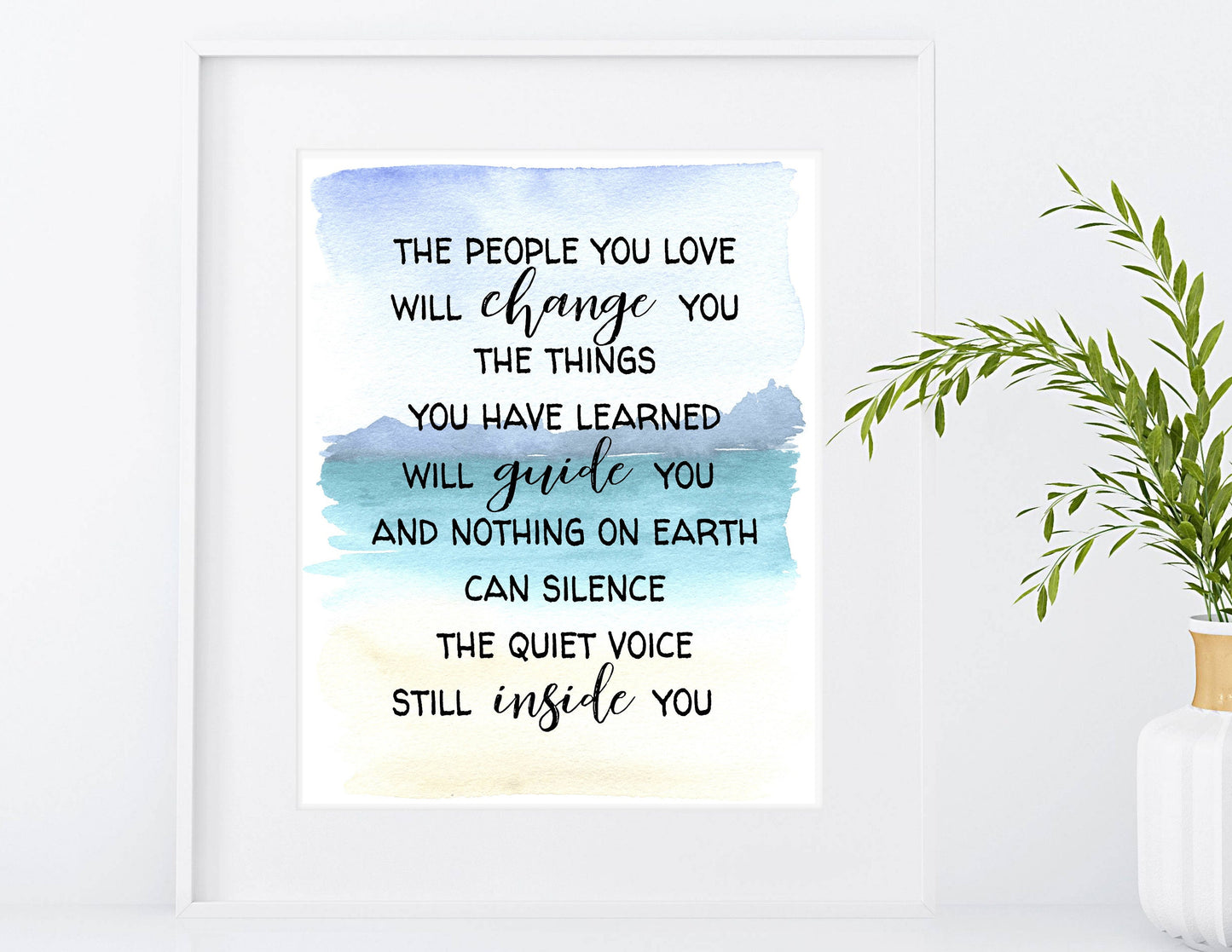 Voice Inside You Print | Moana Quote | The People You Love Will Change You| Ancestors | Printable Wall Art| Nursery Decor | Digital Download