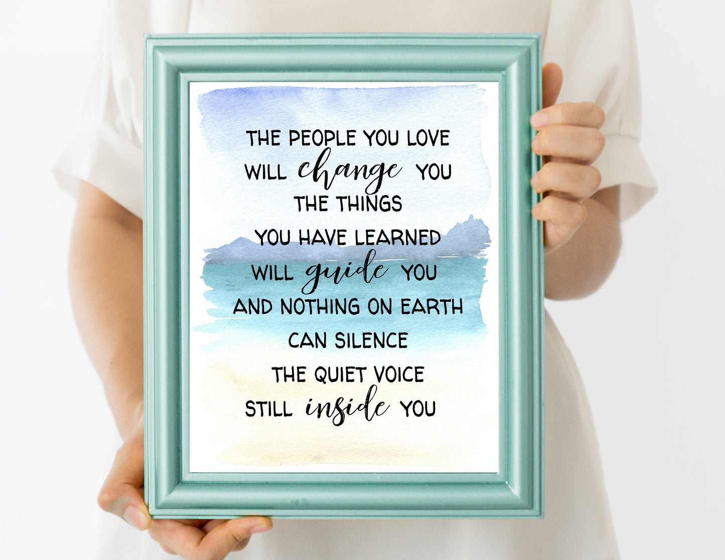 Voice Inside You Print | Moana Quote | The People You Love Will Change You| Ancestors | Printable Wall Art| Nursery Decor | Digital Download