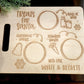 Personalized Santa Cookie Tray | Treats for Santa | Custom Dear Santa Plate | Milk and Cookie Plate | Treats for Santa Board | Christmas Eve