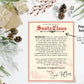 Letter From Santa Print at Home | INSTANT DOWNLOAD | Santa Claus Mail From North Pole | Kid's Christmas Note | Digital Printable
