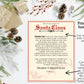 Letter From Santa Print at Home | INSTANT DOWNLOAD | Santa Claus Mail From North Pole | Kid's Christmas Note | Digital Printable