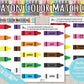Learning Colors Crayon Printable Activity | DIGITAL DOWNLOAD| Learn Colors English & Spanish Game Match | Toddler Busy Binder