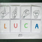 Learn Name, Teach American Sign Language Letter Matching Game| ASL Alphabet |DIGITAL DOWNLOAD| abc Toddler Activity Kids Learning