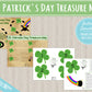 St. Patrick's Day Treasure Map | INSTANT PRINTABLE DOWNLOAD| Shamrock, Pot of Gold, Rainbow Scavenger Hunt| St Patricks Day Leprechaun Clues