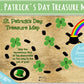 St. Patrick's Day Treasure Map | INSTANT PRINTABLE DOWNLOAD| Shamrock, Pot of Gold, Rainbow Scavenger Hunt| St Patricks Day Leprechaun Clues