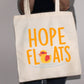 HOPE FLOATS Canvas Tote Bag | Columbus Duck Race | Super Duck Hope Bag | Benefiting Nationwide Children's | Children's Research Patient Gift