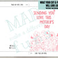 Sending You Love This Mothers Day I Love You 5x7 Printable Greeting Card Gift | Heavenly Mom Loss Flowers | Digital Download Print At Home