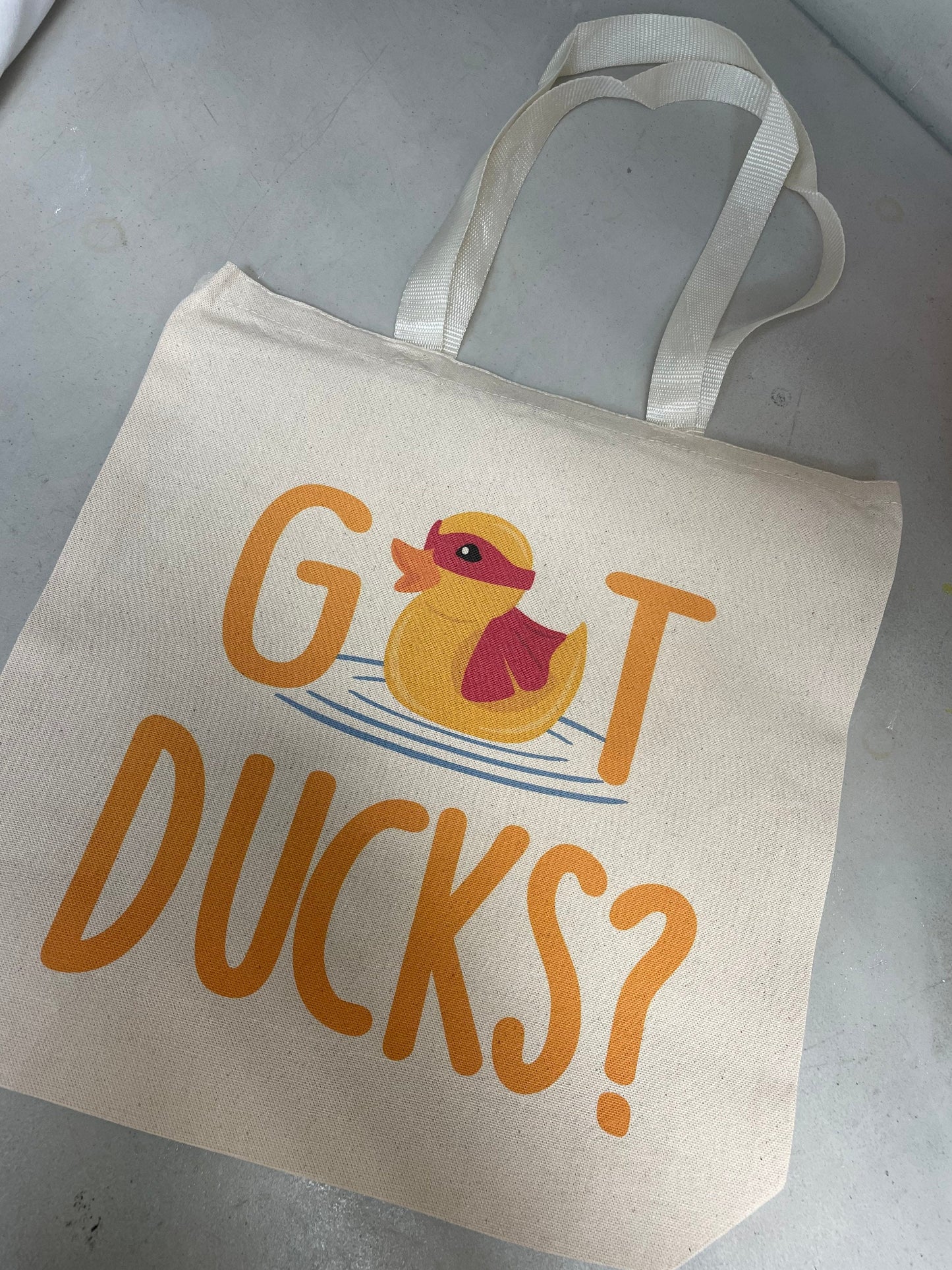 GOT DUCKS? Canvas Tote Bag | Columbus Duck Race | Super Duck Hope Bag | Benefiting Nationwide Children's | Children's Research Patient Gift